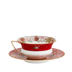 Wedgwood Wonderlust Crimson Orient Teacup & Saucer