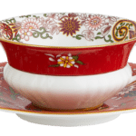 Wedgwood Wonderlust Crimson Orient Teacup and Saucer