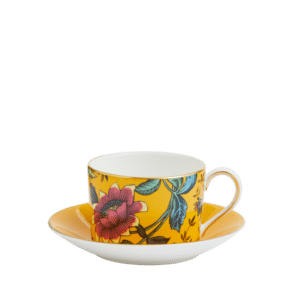 Wedgwood Wonderlust Yellow Tonquin Teacup and Saucer
