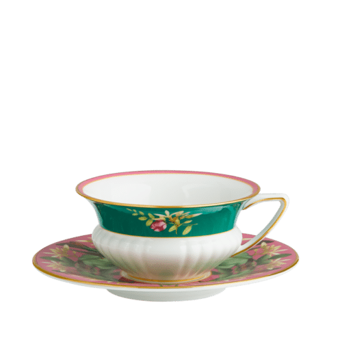 Wedgwood Wonderlust Pink Lotus Teacup & Saucer