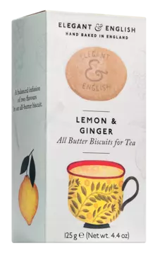 Elegant & English Ginger & Lemon Biscuits for Tea