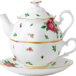 Royal Albert Vintage New Country Roses White Tea for One Set