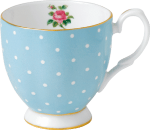 Royal Albert Polka Blue Footed Mug