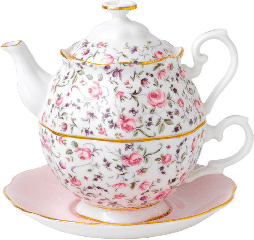 Royal Albert Vintage Rose Confetti Tea for One Set