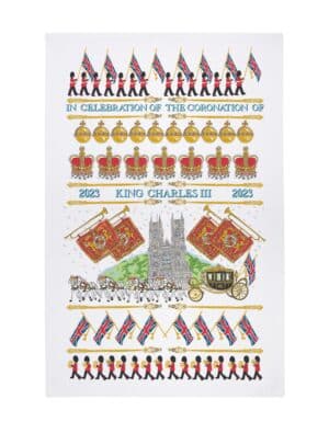 Ulster Weavers King Charles Coronation Celebration Cotton tea towel