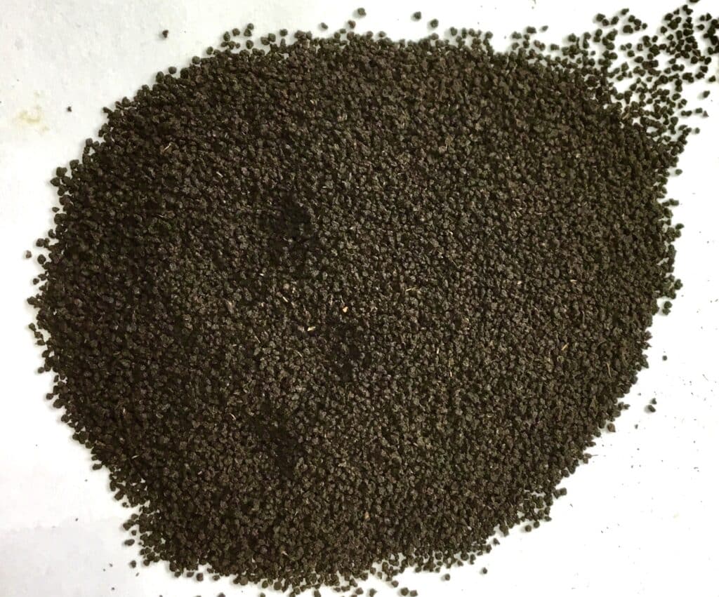 CTC teas are small black pellets