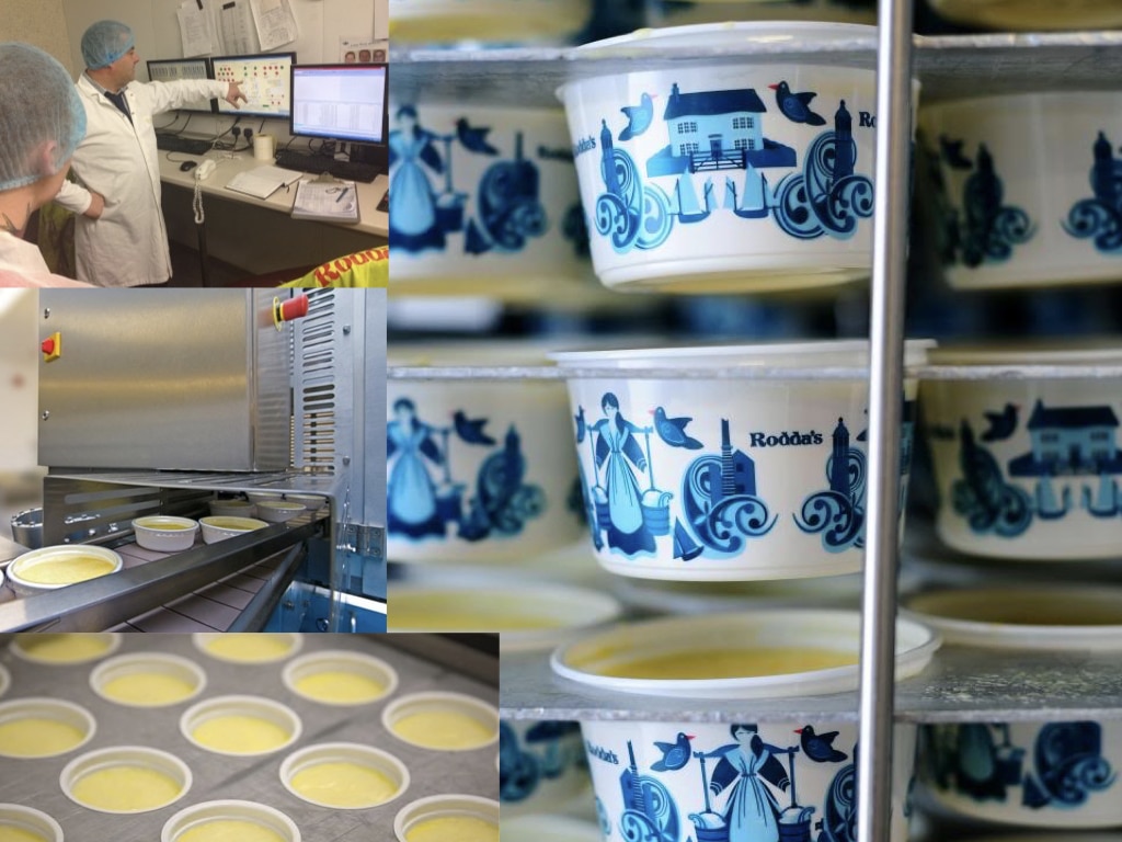 Rodda's Clotted Cream manufacturing process