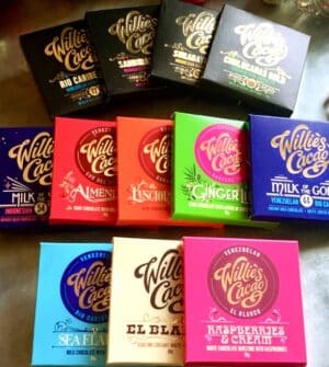 examples of Willie's Cacao chocolate bars