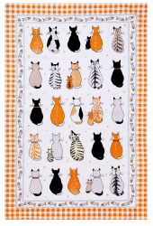 022CTWA _Ulster Weavers 2026 Cats in Waiting Tea Towel