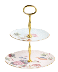 091574165530_Wedgwood_Cuckoo Tea Story_Cake Stand 2 Tier_front
