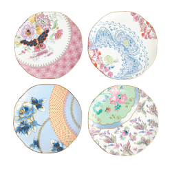 091574178837_Wedgwood_Butterfly Bloom_Tea Plate 20cm_8in 4P Set_front