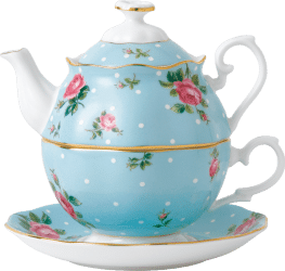 Royal Albert Vintage Polka Blue Tea for One