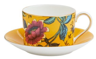 701587380362_Wedgwood_Wonderlust_Yellow Tonquin Teacup & Saucer_Product_front