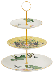 701587466394_Wedgwood_Wonderlust_Waterlily 3 Tier Cake stand Bxd_Product_Front