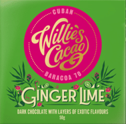 Willie's Cacao Ginger Lime Chocolate, 70% Cacao
