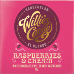 Willie's Cacao Raspberries and Cream White Chocolate