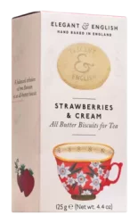 Elegant & English Strawberry & Cream Biscuits for Tea