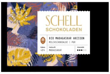 Schell Bean 2 Bar, Bio-Madagaskar, 48%, pur